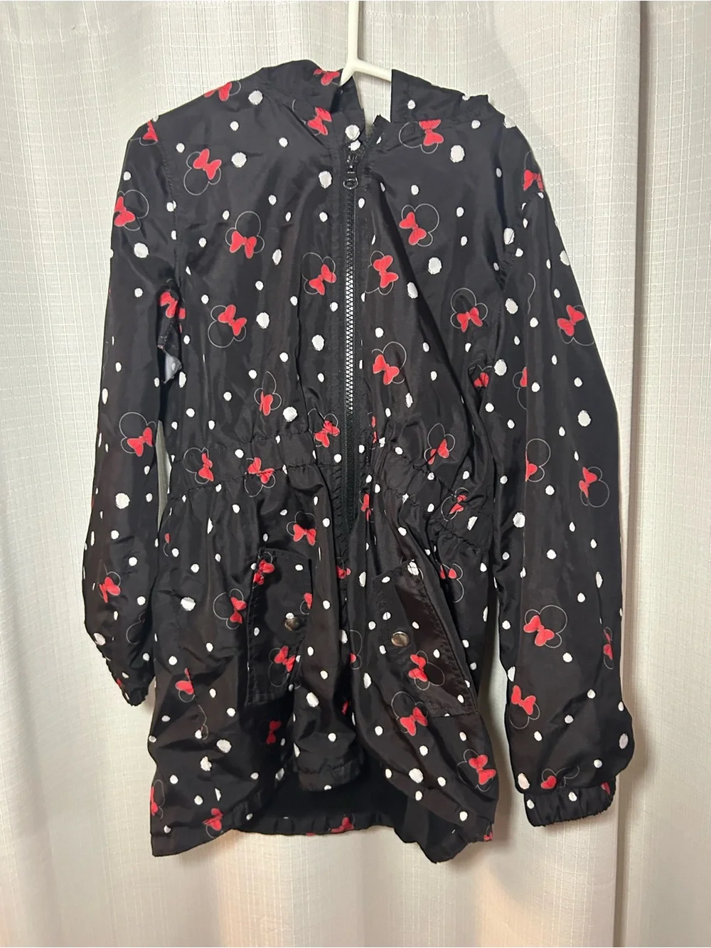 Betsey Johnson Black Hoodie with Pink and Red Bow Accents